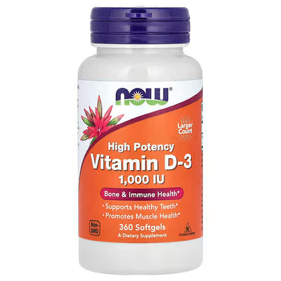 NOW Foods Vitamin D-3 | High Potency