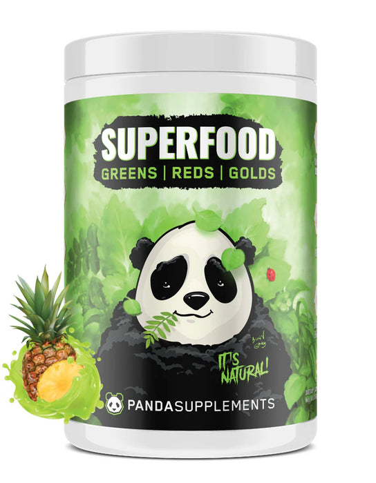 Panda Supps Natural Greens Pineapple – Superfood Detox and Digestive Health Formula