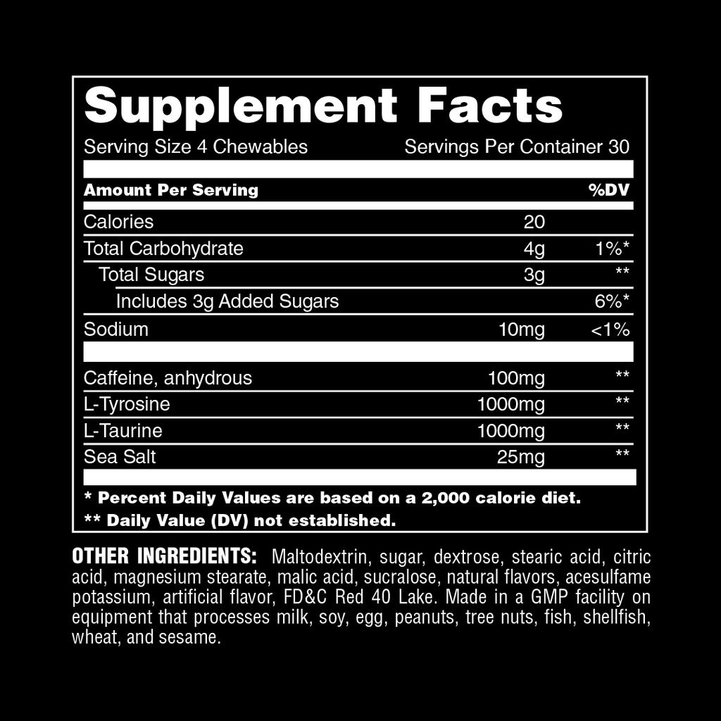 Energy Chews — Tiger Fitness