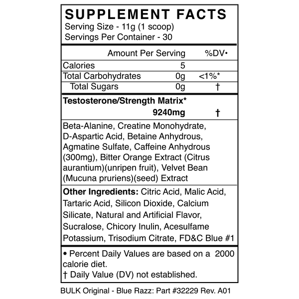 Blackmarket Labs BULK | Man Boosting Pre - Workout - Black Market Labs - Tiger Fitness