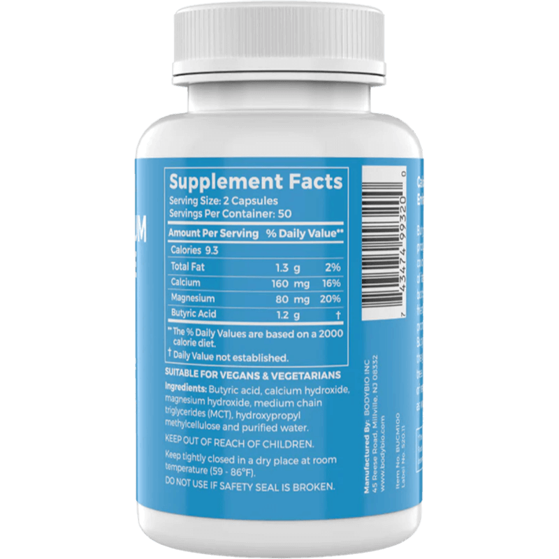 BodyBio Calcium Magnesium Butyrate — Tiger Fitness