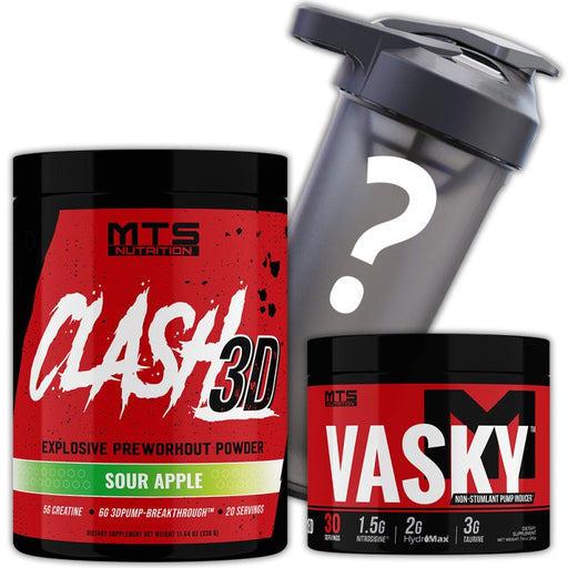 MTS Vasky + Clash 3D Stack (FREE Shaker) - MTS Nutrition - Tiger Fitness