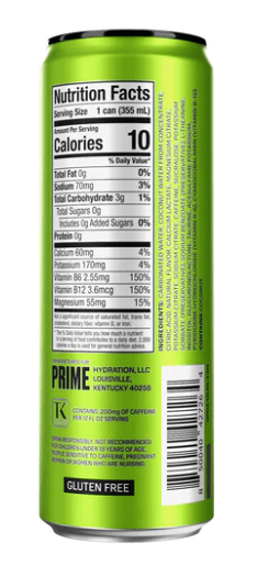 PRIME Energy Drink - PRIME - Tiger Fitness