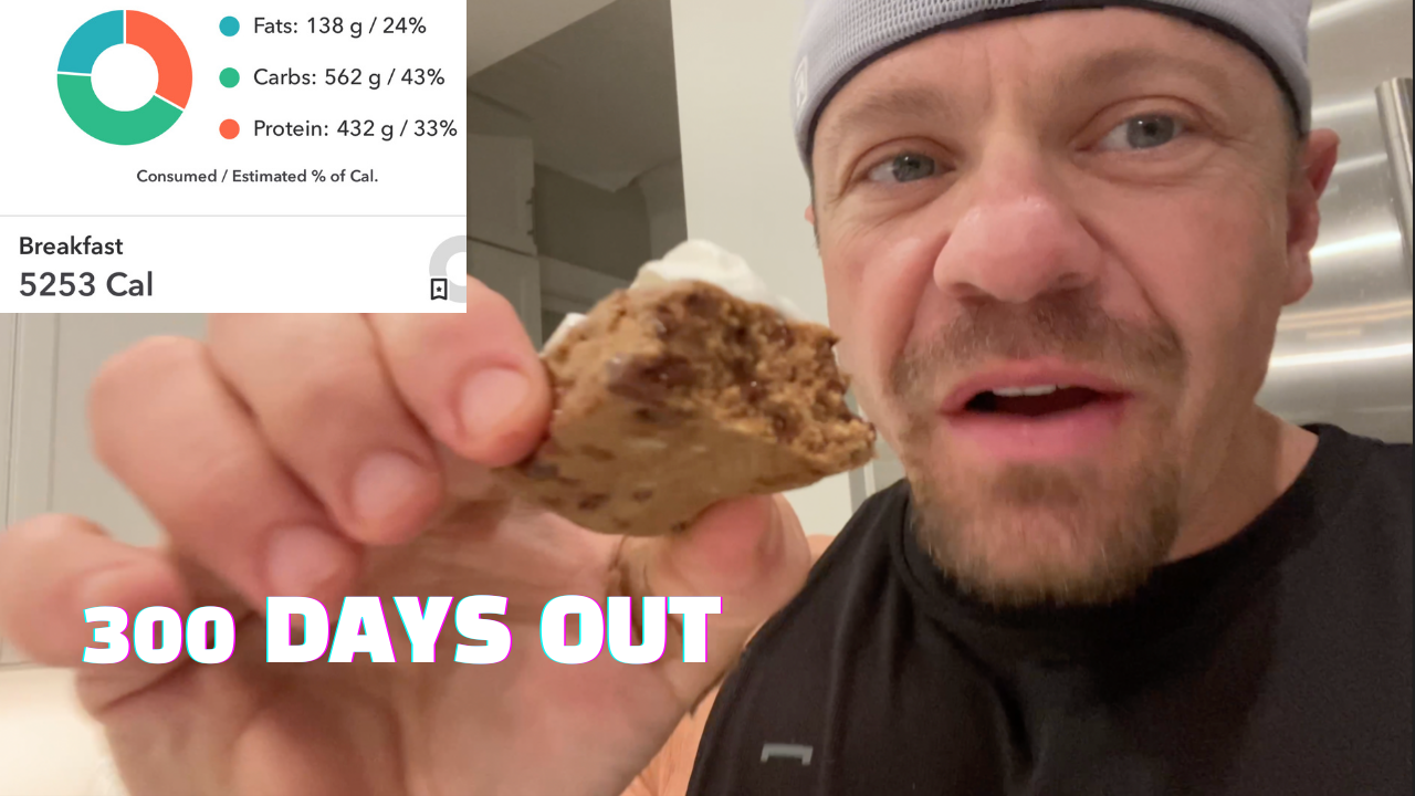 300 Days Out - Full Day of Eating (5,253 Calories!) | FULL SHOULDER WORKOUT