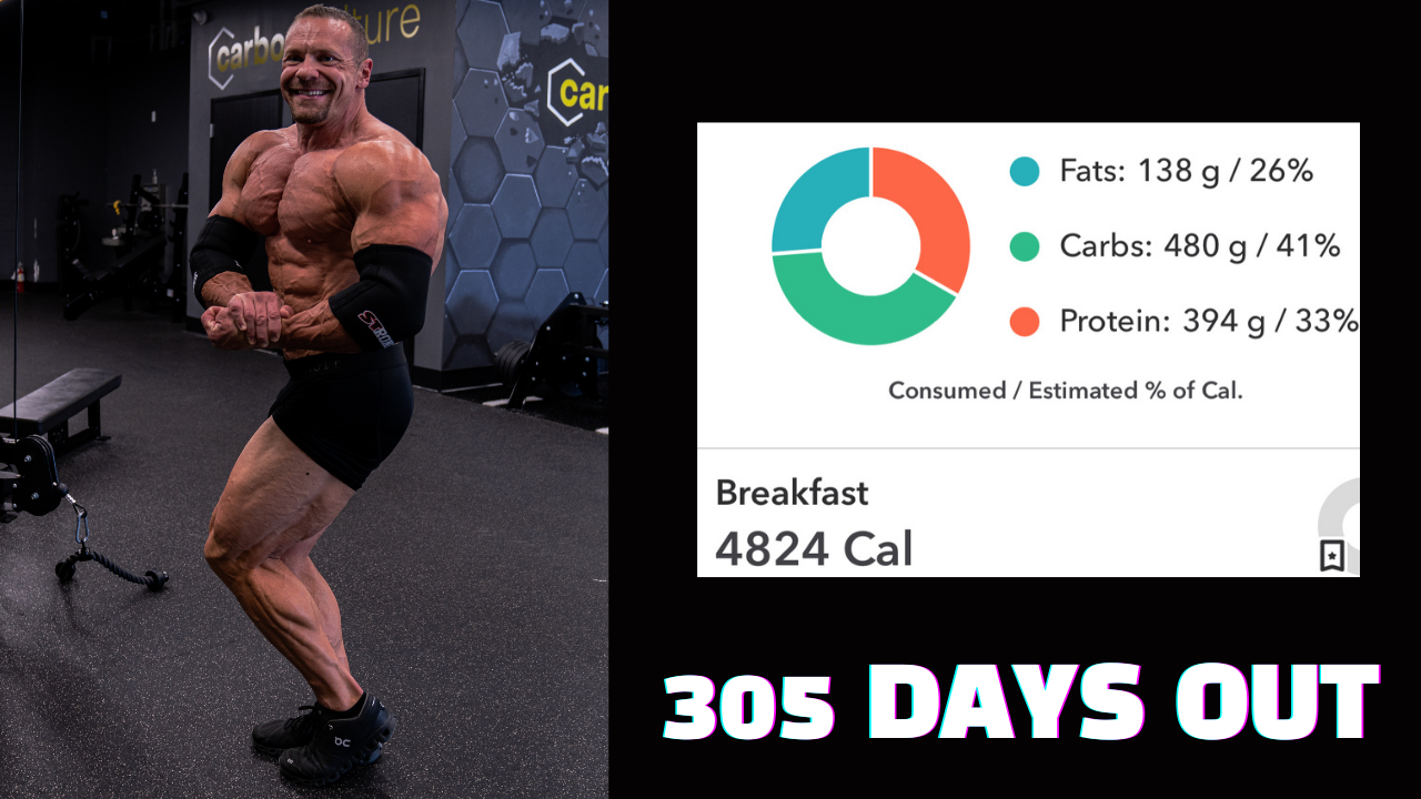 305 Days Out - Full Day of Eating (4,824 CALORIES!) | PHYSIQUE UPDATE! | Jose Raymond and Nate Telow