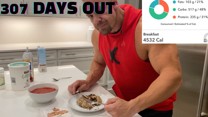 307 Days Out - Full Day of Eating (4,532 CALORIES!) | BFR Training | My Cookie Dealer Cookies!