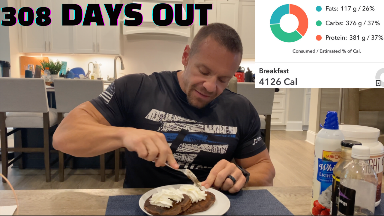308 Days Out - Full Day of Eating (4,126 CALORIES!) | PANCAKES AND SUSHI!