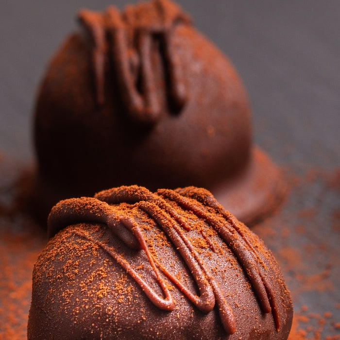 Healthy Chocolate Peanut Butter Protein Balls w/Kaged Kasein