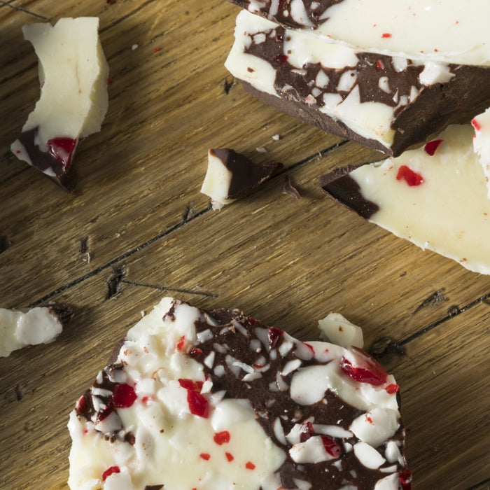 Healthy No-Bake Chocolate Coconut Peppermint Bark Recipe