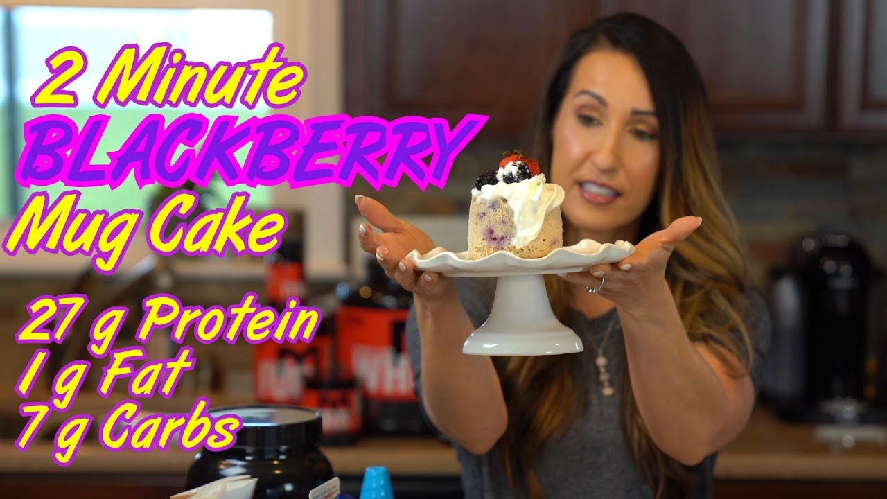2-Minute Blackberry Mug Cake