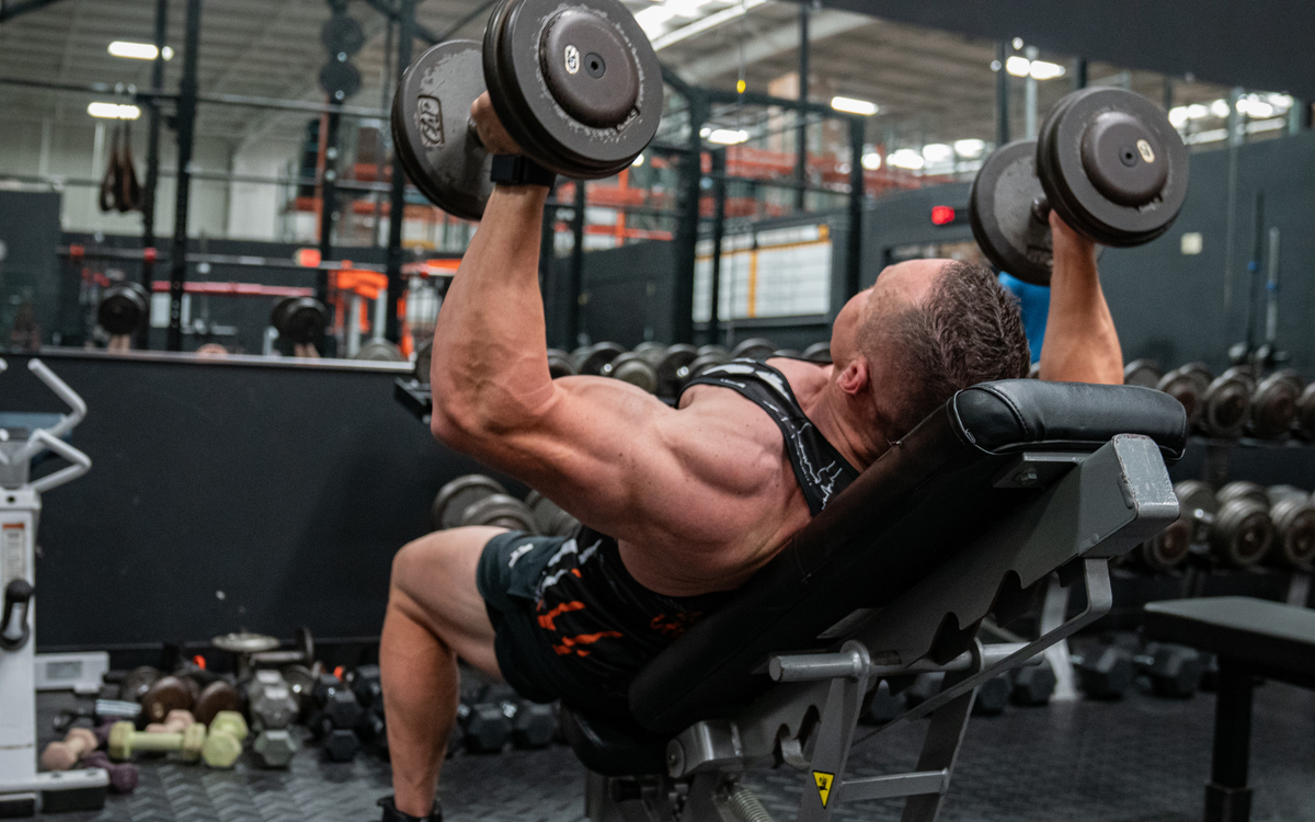 Dumbbell Incline Fly With A Twist