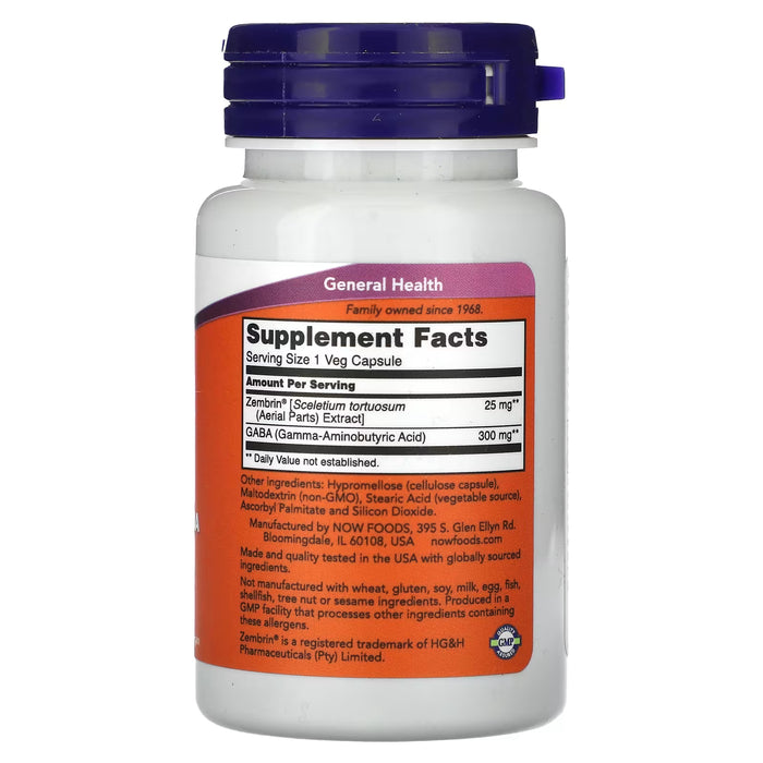 NOW Foods Calm & Focus with Zembrin & GABA