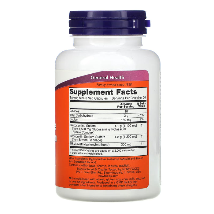 NOW Foods Glucosamine & Chondroitin with MSM