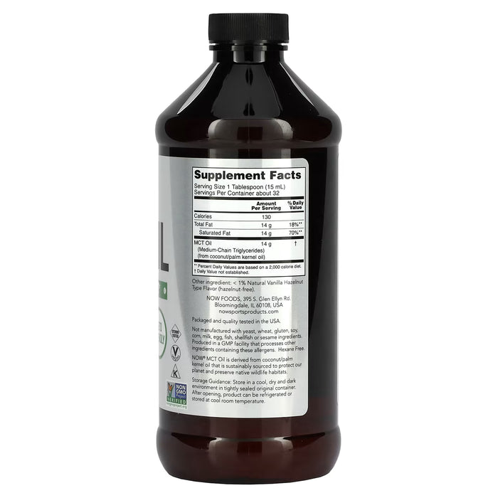 NOW Foods, Sports, MCT Oil Liquid
