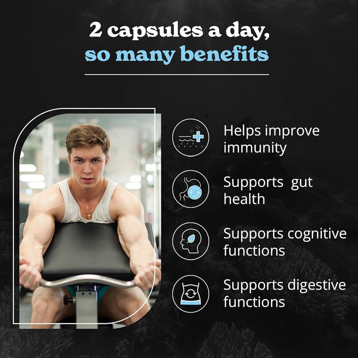 BetterAlt 6-in-1 Ayurvedic Wellness Supplement Bottle and Capsules – Natural Energy and Immune Support Lifestyle Photo