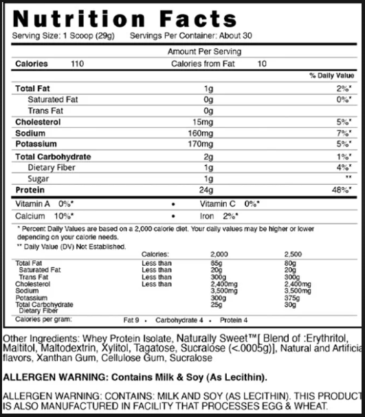 BlackStone Labs Isolation | Pure Whey Protein Isolate Powder