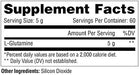 Supplement Facts – Metabolic Nutrition L-Glutamine Ingredients – TigerFitness