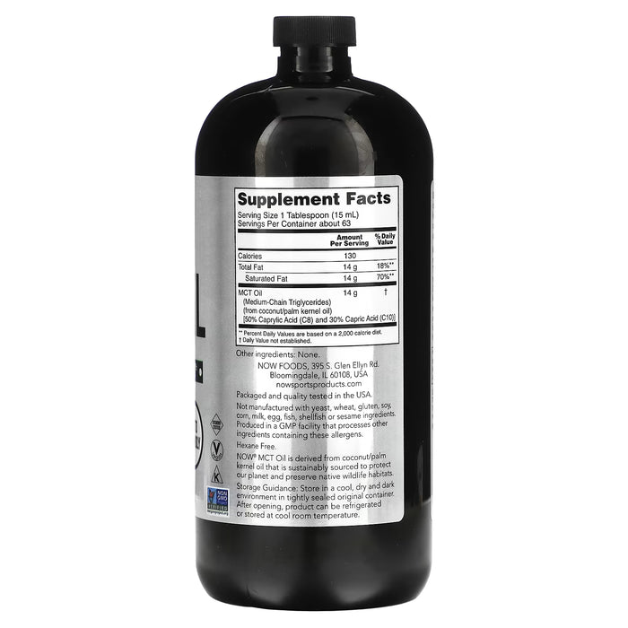 NOW Foods, Sports, MCT Oil Liquid