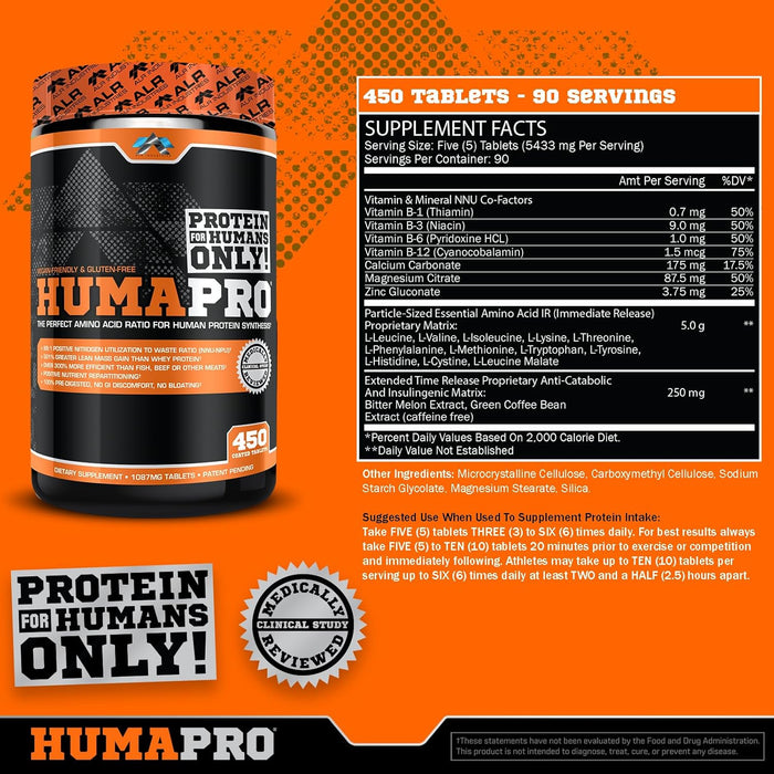 HumaPro® Tablets Essential Aminos for Lean Muscle, Recovery & Performance