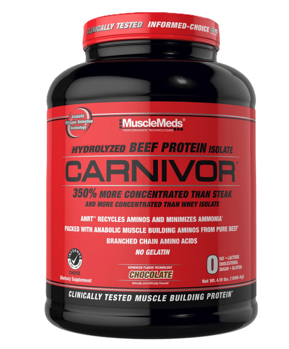 MuscleMeds Carnivor Chocolate  – Beef Protein Isolate for Lean Muscle & Recovery | Tigerfitness.com