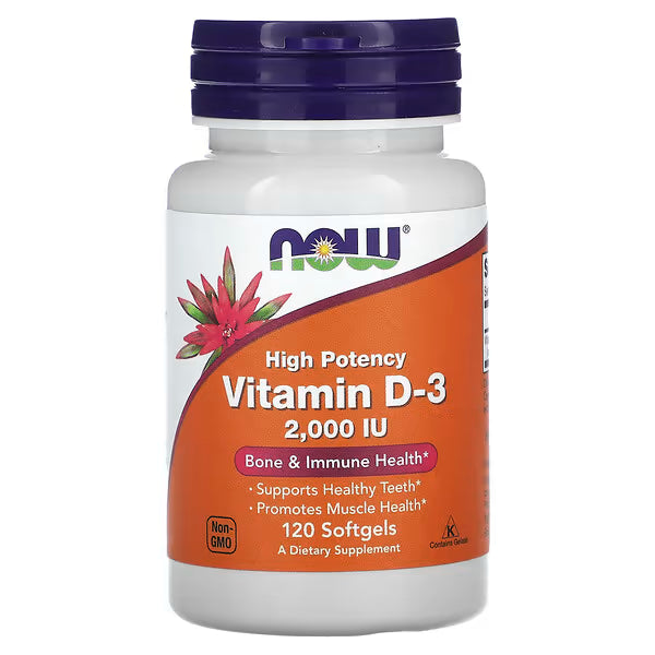 NOW Foods Vitamin D-3 | High Potency