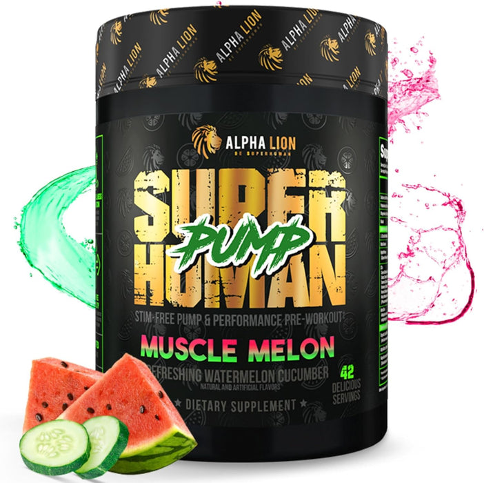 Alpha Lion Superhuman® Pump – Stimulant-Free Pre-Workout for Skin-Splitting Muscle Pumps