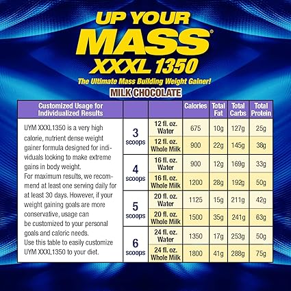 MHP Up Your Mass XXXL | Extreme Mass Gainer for Size & Strength