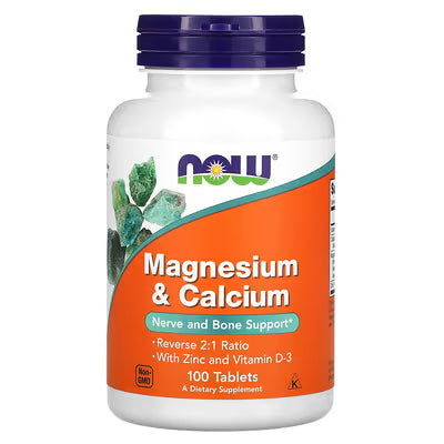 NOW Foods Magnesium & Calcium 500/250mg