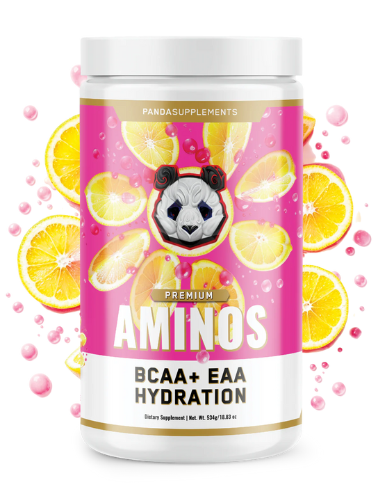 Panda Supps AMINOS Pink Lemonade  – EAA + Hydration Blend for Performance and Endurance