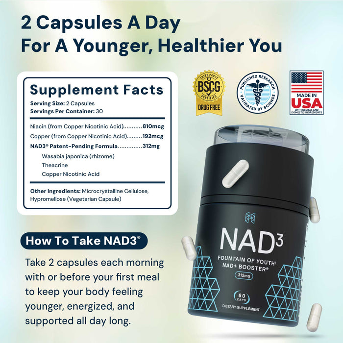 NAD(3) | Natural NAD+ Booster