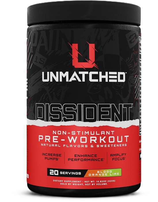 Unmatched Dissident | Hardcore Pre-Workout for Energy & Focus