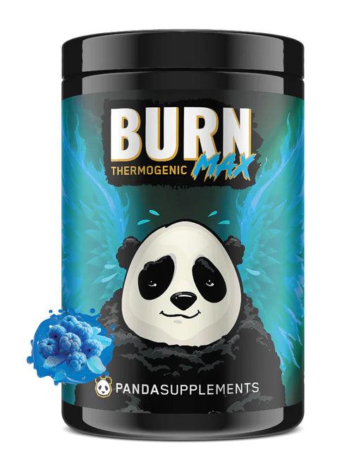 Panda Supps Burn MAX Blue Razz Rock Candy – Advanced Thermogenic Fat Burner for Energy and Focus