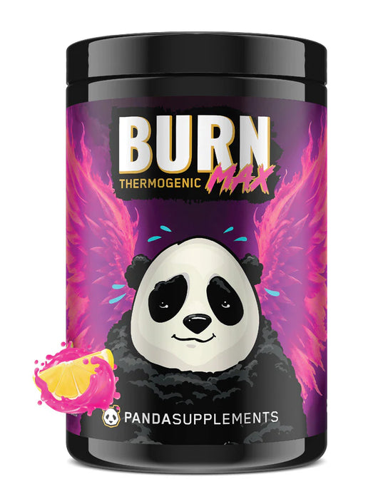 Panda Supps Burn MAX 25 Servings Pink Lemonade – Advanced Thermogenic Fat Burner for Energy and Focus