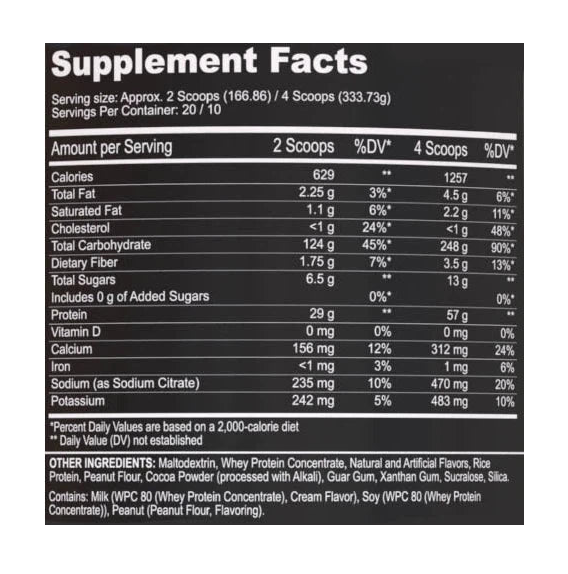 Black Magic Wicked Huge | Mass Gainer Protein Powder