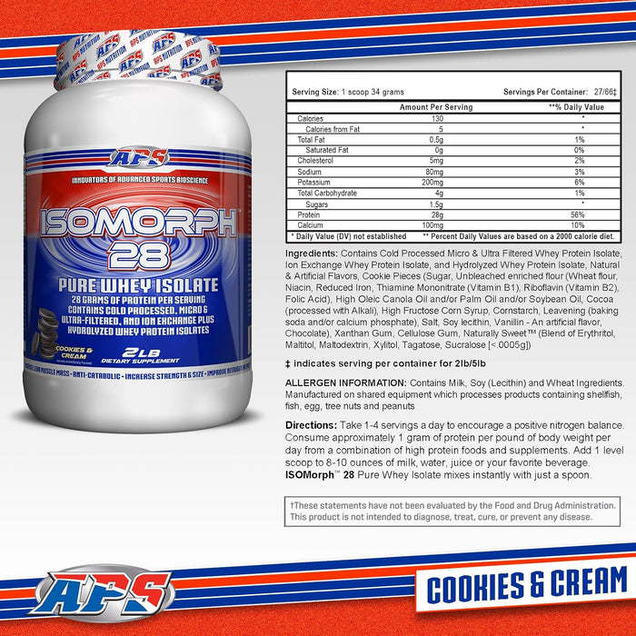 APS IsoMorph 28 | Premium Whey Protein Isolate