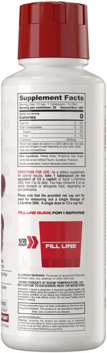 Supplement Facts Sweet Grape Candy – Metabolic Nutrition L-Carnitine 3500 Ingredients – TigerFitness