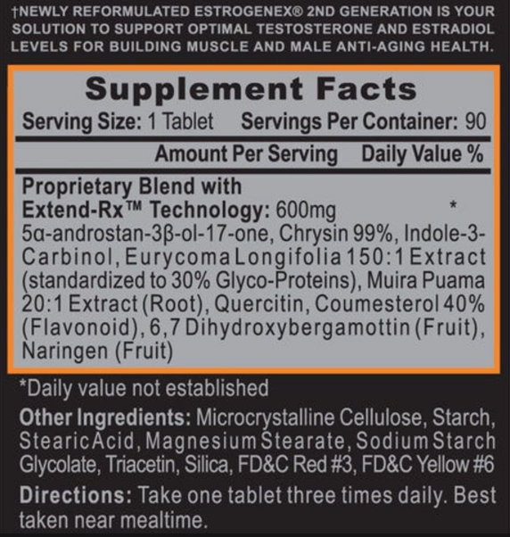 Hi-Tech Pharmaceuticals Estrogenex® 2nd Gen | Estrogen Blocker & Hormone Support