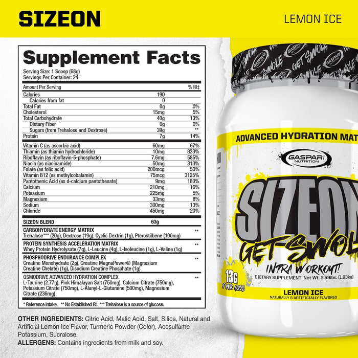 Gaspari Nutrition SizeOn | Intra-Workout Creatine