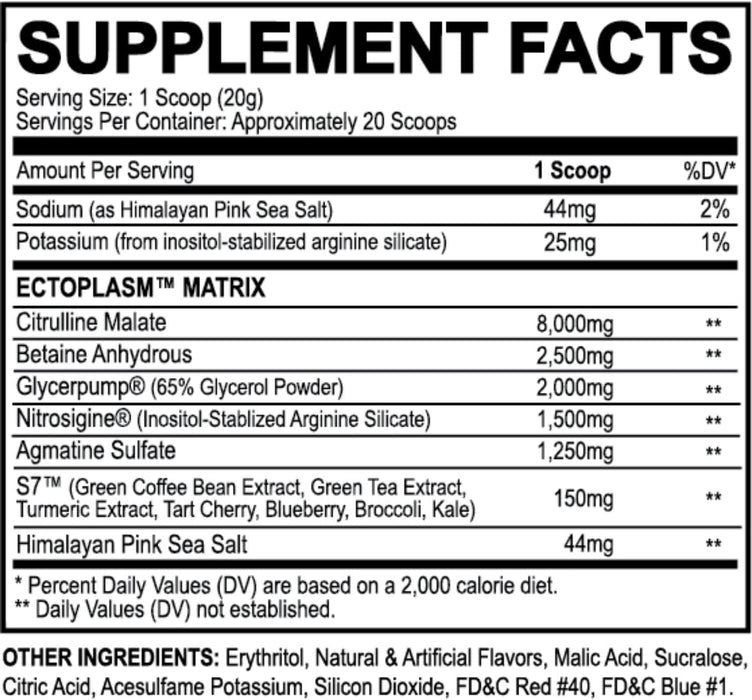 Black Magic Ecto Plasm | Stim-Free Pump Pre-Workout for Vascularity & Endurance