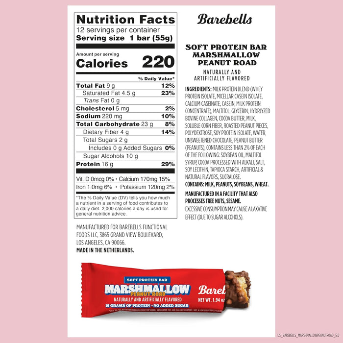 Barebells Soft Protein Bar | Delicious High Protein Snack