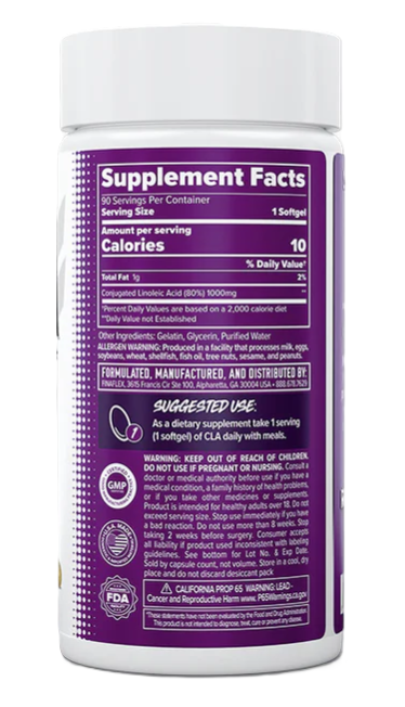 Finaflex CLA Supplement Facts | TigerFitness.com