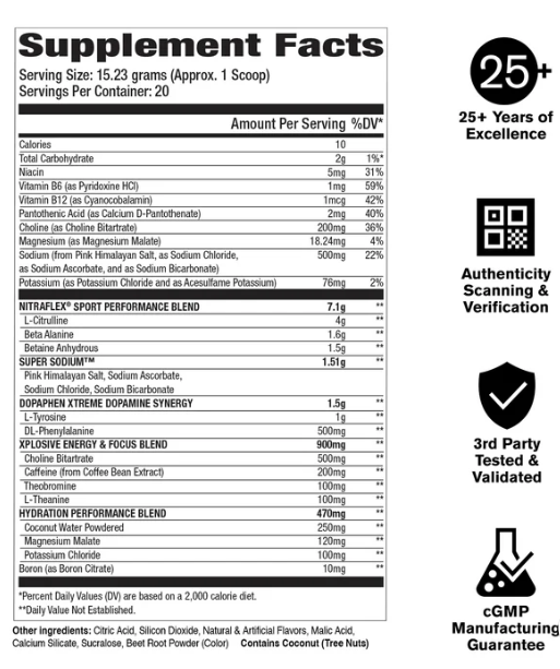 Nitraflex Sport | Pre-Workout Energy & Performance Formula