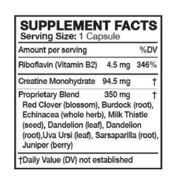 Detoxify PreCleanse Herbal Supplement Facts Label – Ingredients & Nutrition | TigerFitness