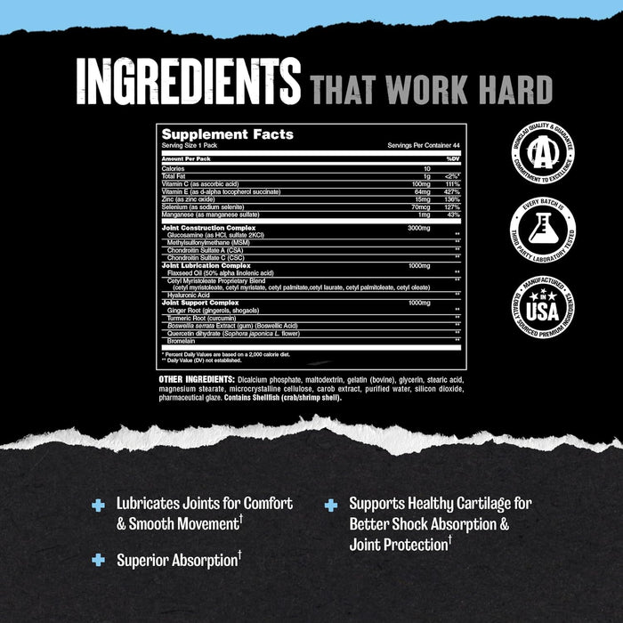 Universal Animal Flex | Joint Support Formula | 44 Daily Packs