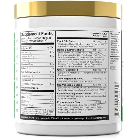 Magnum NEKTR Greens – Supplement Facts Daily Superfood Powder with 55+ Fruits and Vegetables for Energy, Digestion, and Wellness