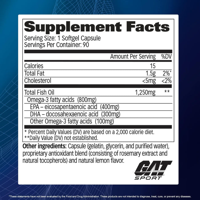 GAT Sport | Essentials Omega-3 Fish Oil