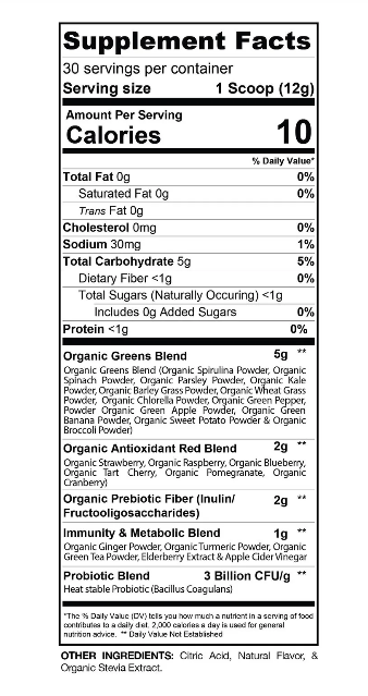 Gaspari Nutrition Proven Greens & Reds | Superfood Antioxidant