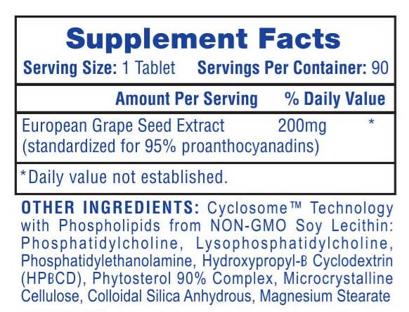 Hi-Tech Pharma Grape Seed | Antioxidant, Heart & Circulation Support