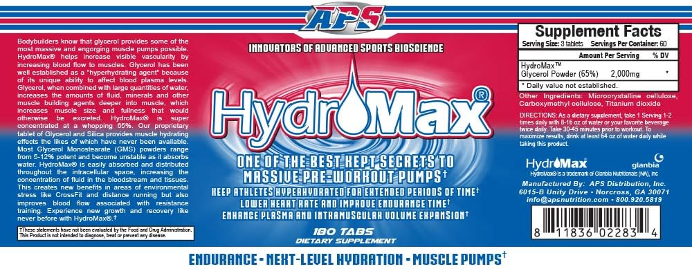 APS HydroMax® | Pump, Hydration & Endurance Support