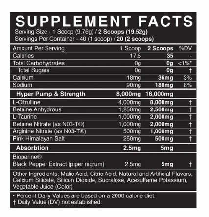 BlackMarket Labs PUMP | Stim-Free Pre-Workout for Pumps